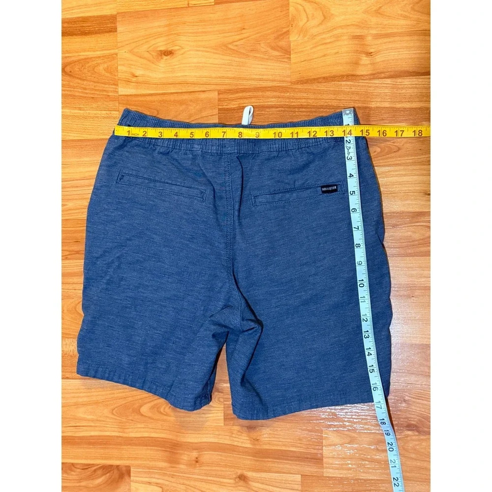Hollister Mens S Beach Prep Jogger Shorts Blue Epic Flex 7 Inch Inseam